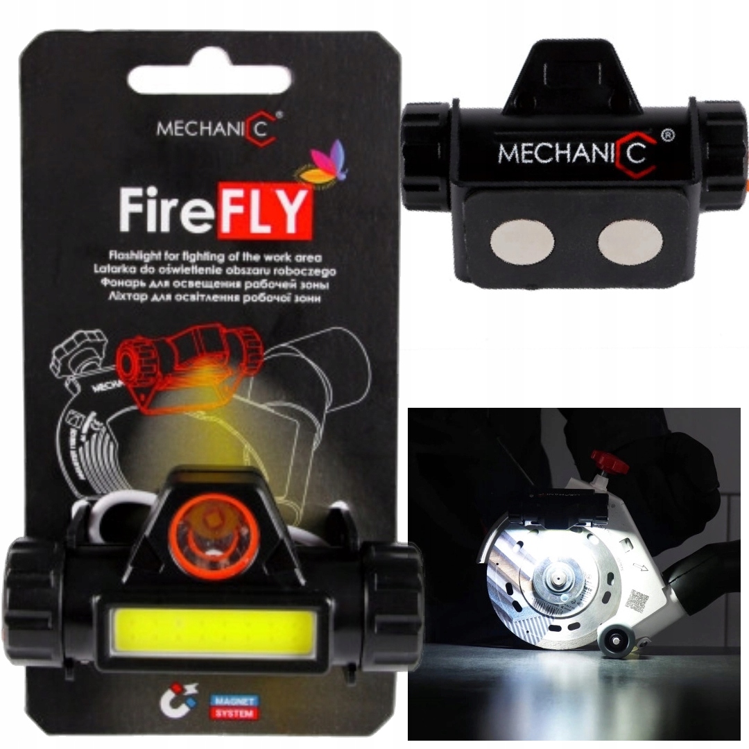 Distar latarka Mechanic Firefly Led robocza z magnesem do szlifierki