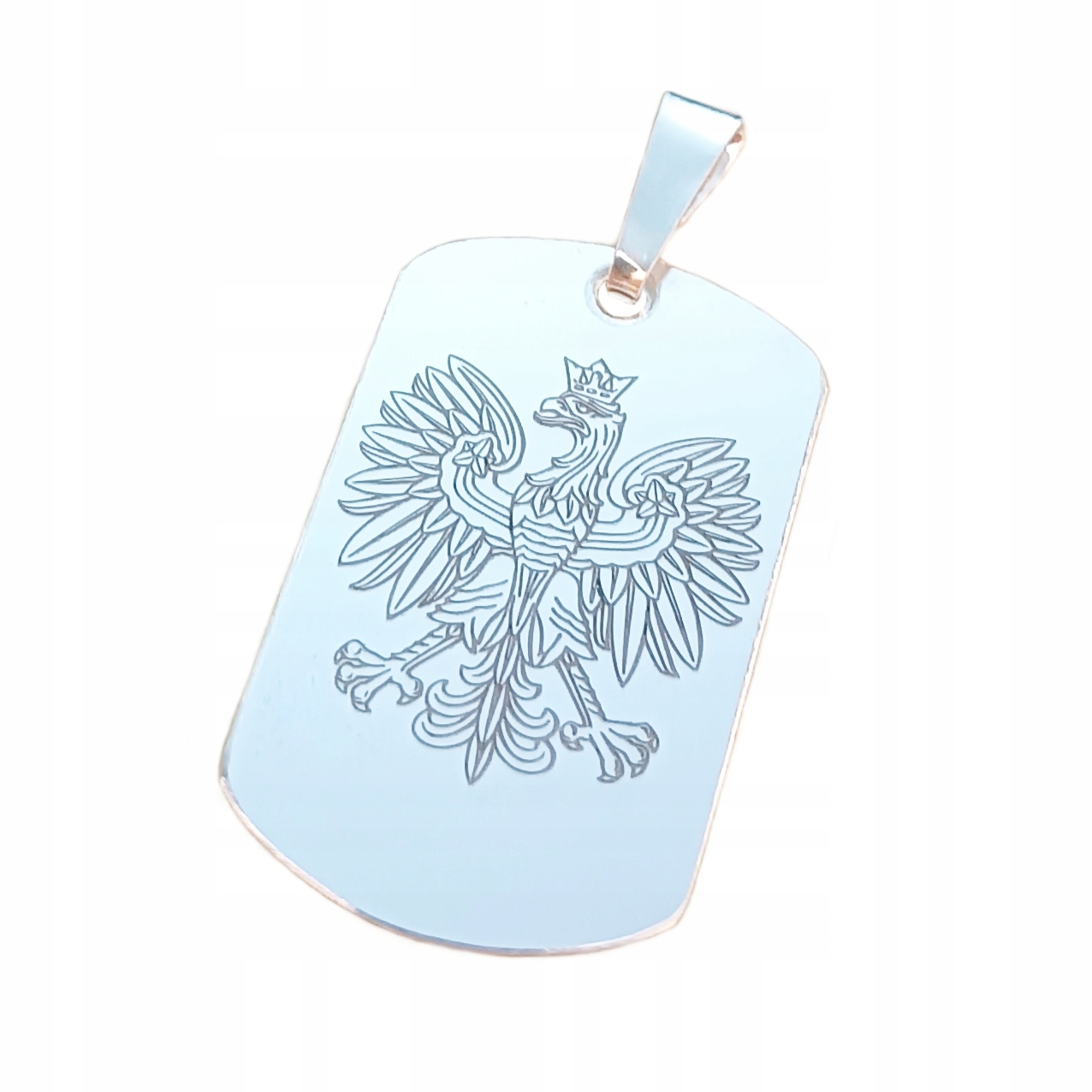 Přívěsek Pánský Přívěsek Vojenská Známka Znak Polský Polský Orel Gravírování