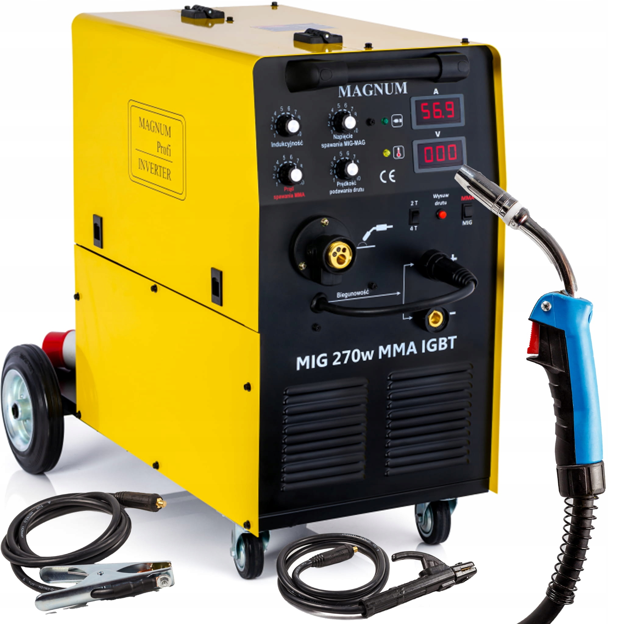 Spawarka Magnum Mig 270W Mma Igbt Mig/mag Fcaw Mma 280A 400V