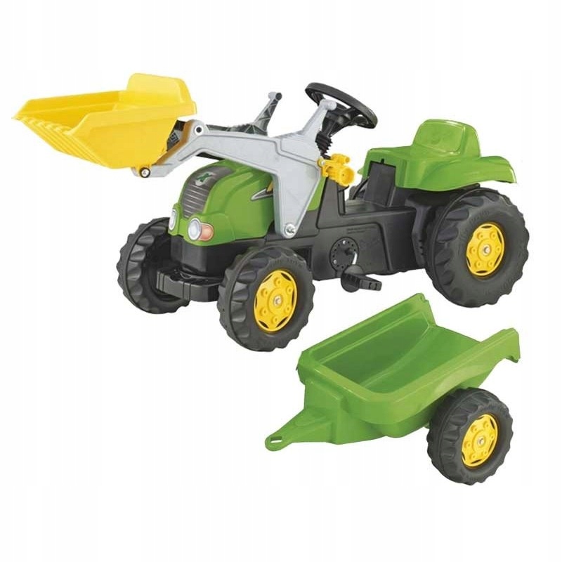 Rolly Toys Traktor na pedały z łyżką i przyczepą 2