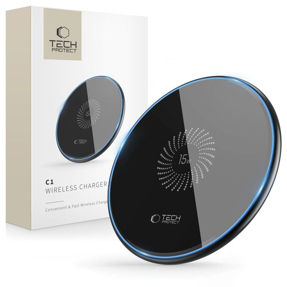 Ładowarka indukcyjna 15W Tech-Protect QI15W-C1 czarna