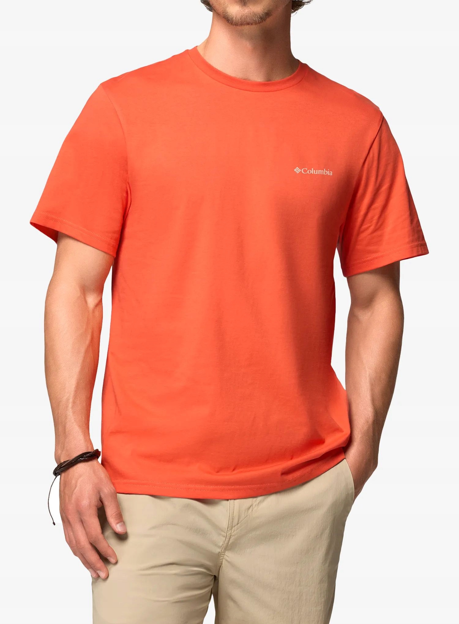 Bavlněné tričko Columbia Csc Outdoor Back Graphic Tee zing/sunscape L