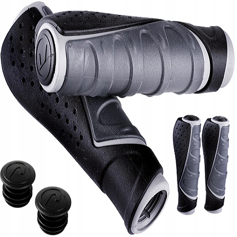 Chwyty ergonomiczne Accent Comfort 3D 92mm grafitowo-czarno-szare