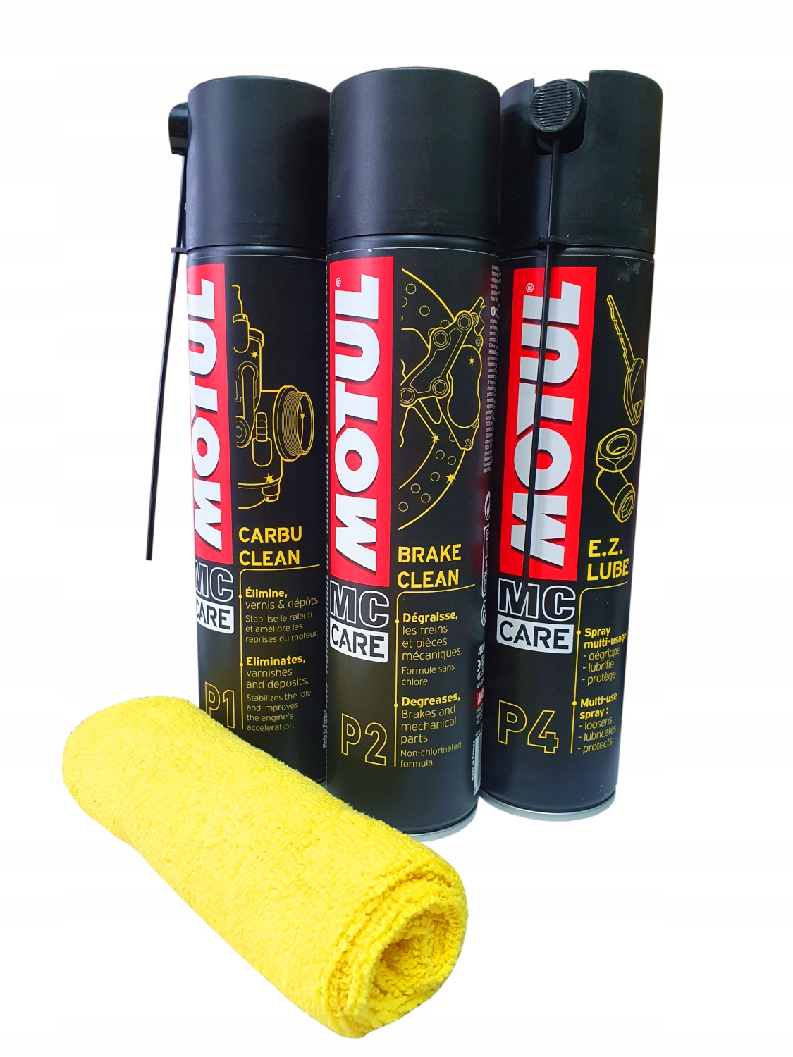 ZESTAW DO CZYSZCZENIA KONSERWACJI MOTOCYKLA MOTUL