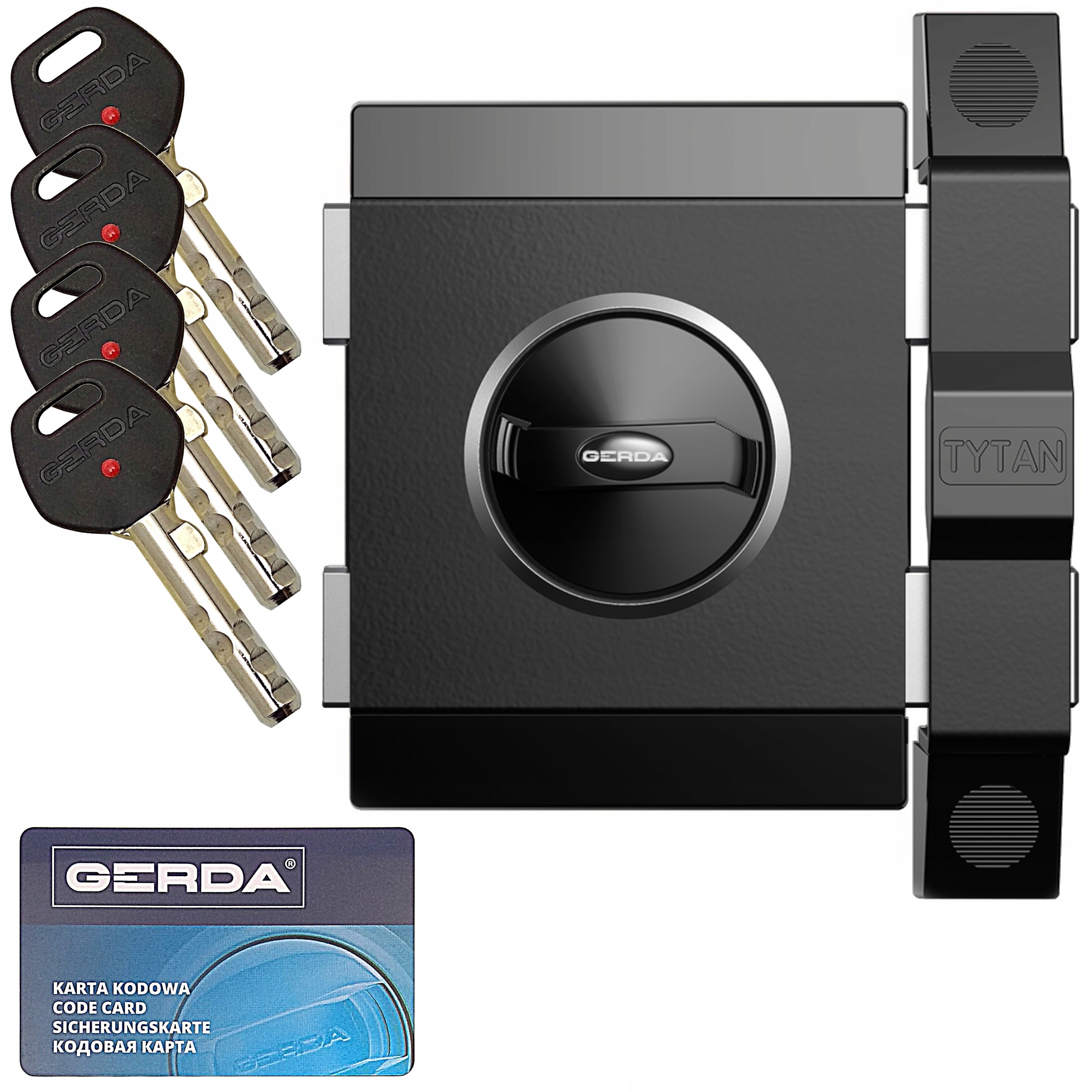 Povrchový zámek Atest Gerda Zx Proti Vloupání Zámek Černý, Pravý