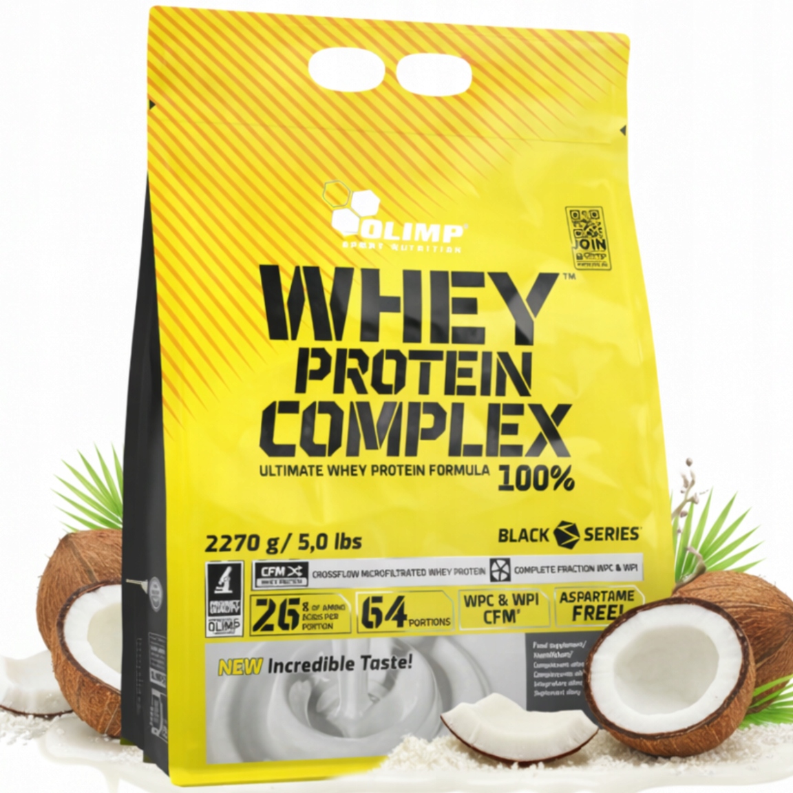 Protein Olimp Whey Protein Complex Kokosový růst svalů Regenerace 2270 g