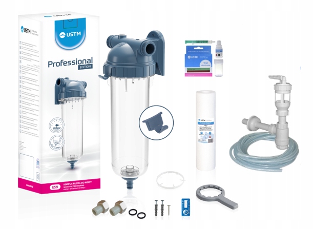 USTM zestaw instalacyjny IZZY MAXI: korpus, wąż, półśrubunki WS-ZES IZZY