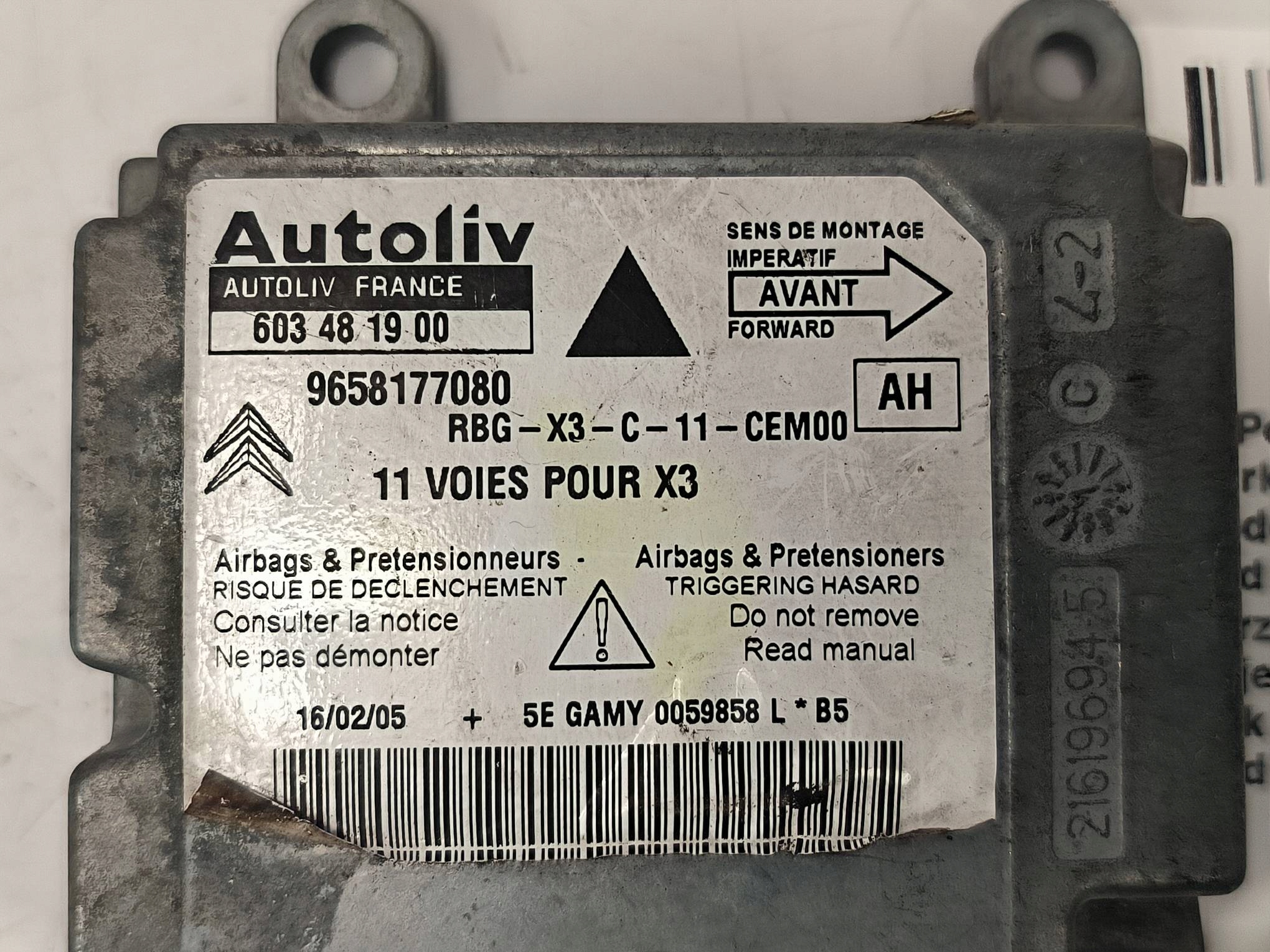 modulo ABS 9658177080 CITROEN C5 e LIFT