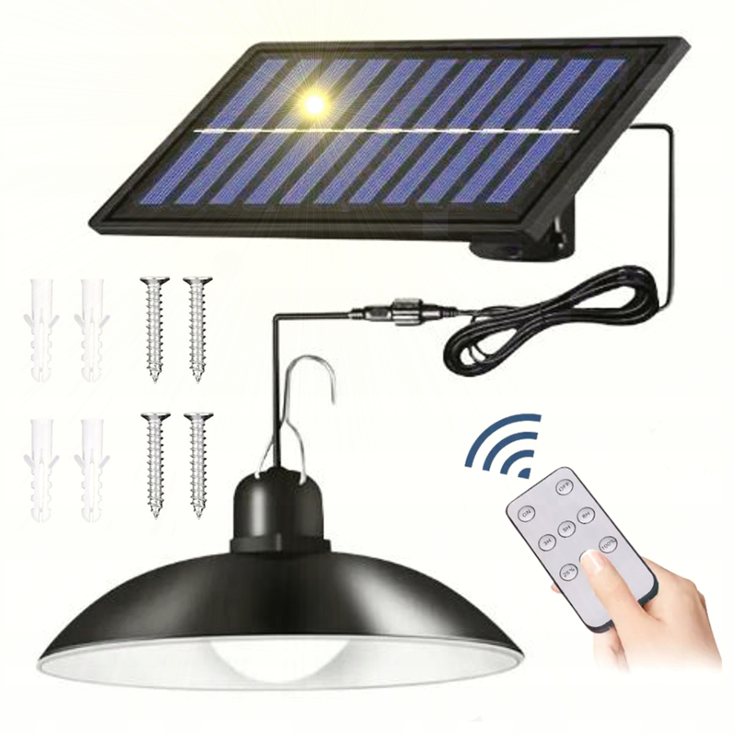

Żyrandol Wisząca Lampa Solarna Led Pilot Zewnętrzn