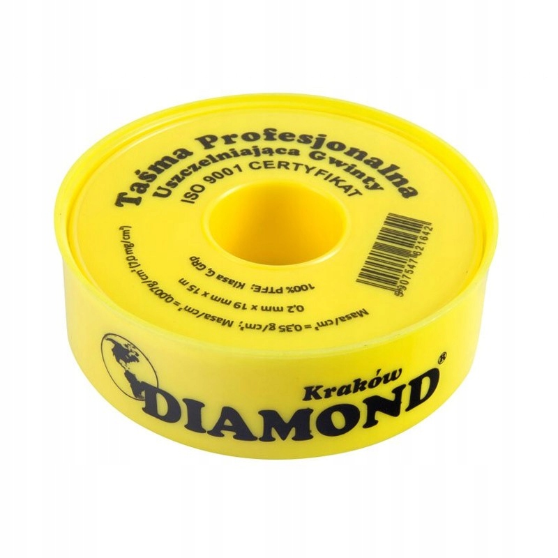 

Taśma teflonowa szeroka profesjonalna 15 mx 19 mm