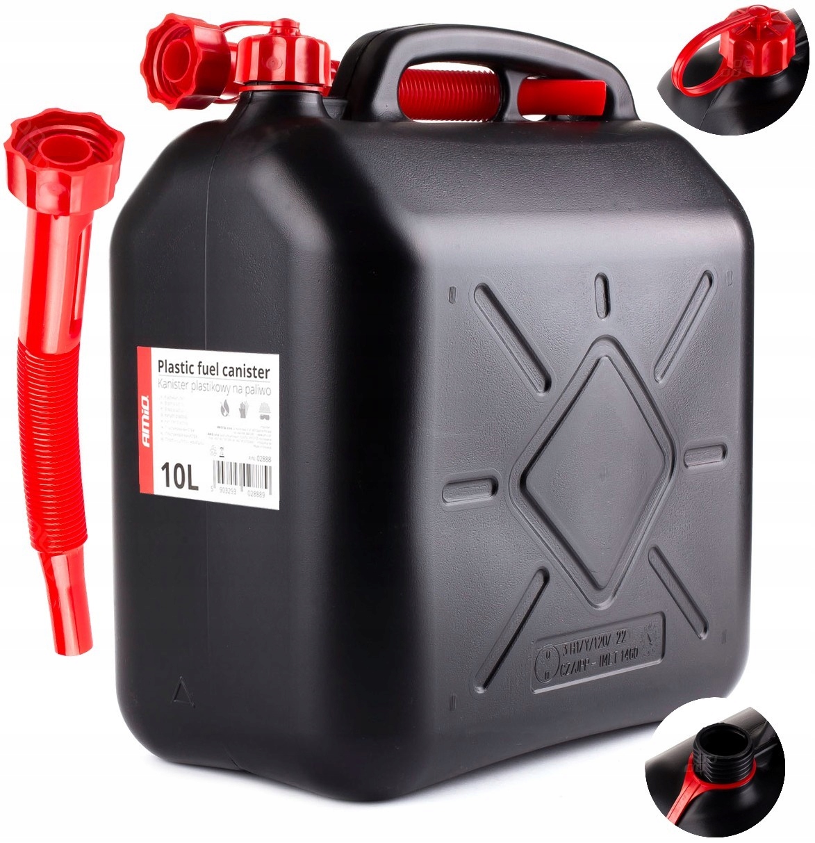 

Kanister Karnister plastikowy na paliwo 10L Czarny