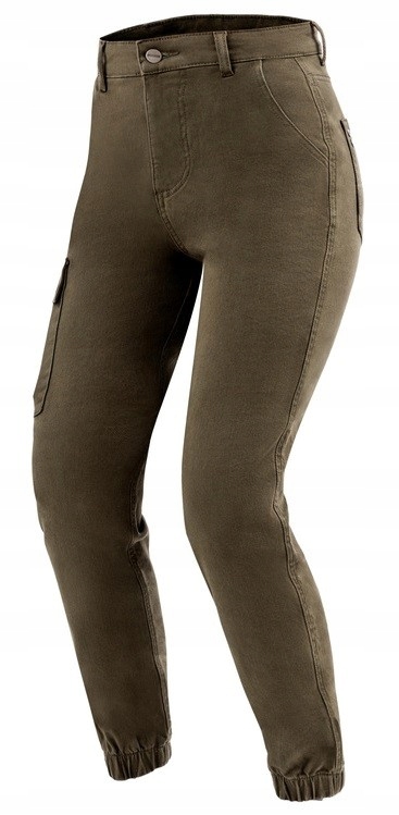 Dámske motocyklové džínsové nohavice Ozone Jane khaki 32/30
