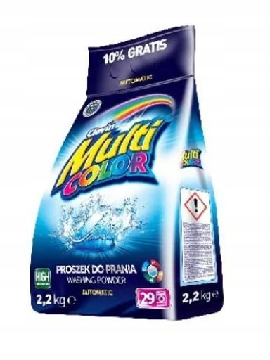 Levně 3X Clovin Multi Color Prací prášek, 2,2 kg