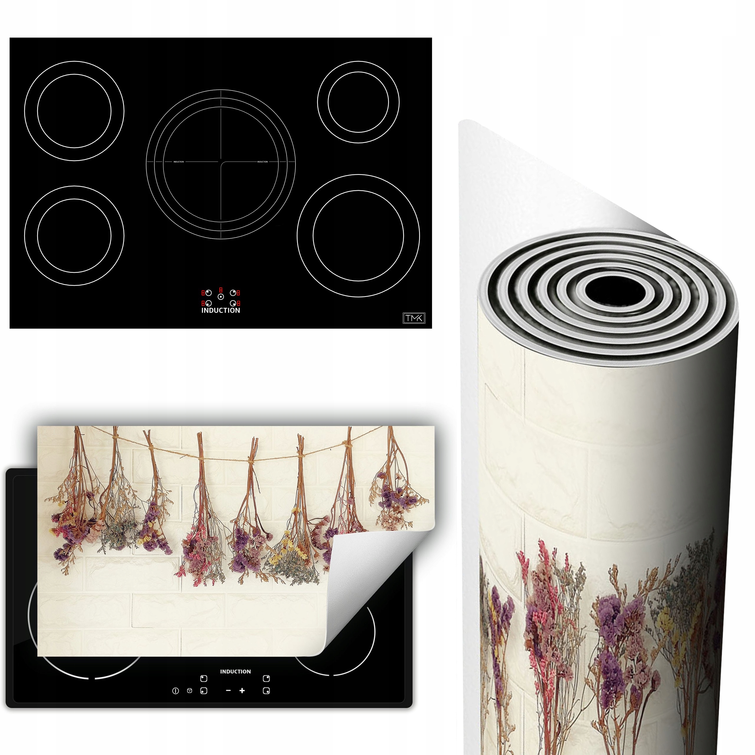 Vinylová Podložka Na Ochranu Kuchyňské Desky 90x52 Bylinky