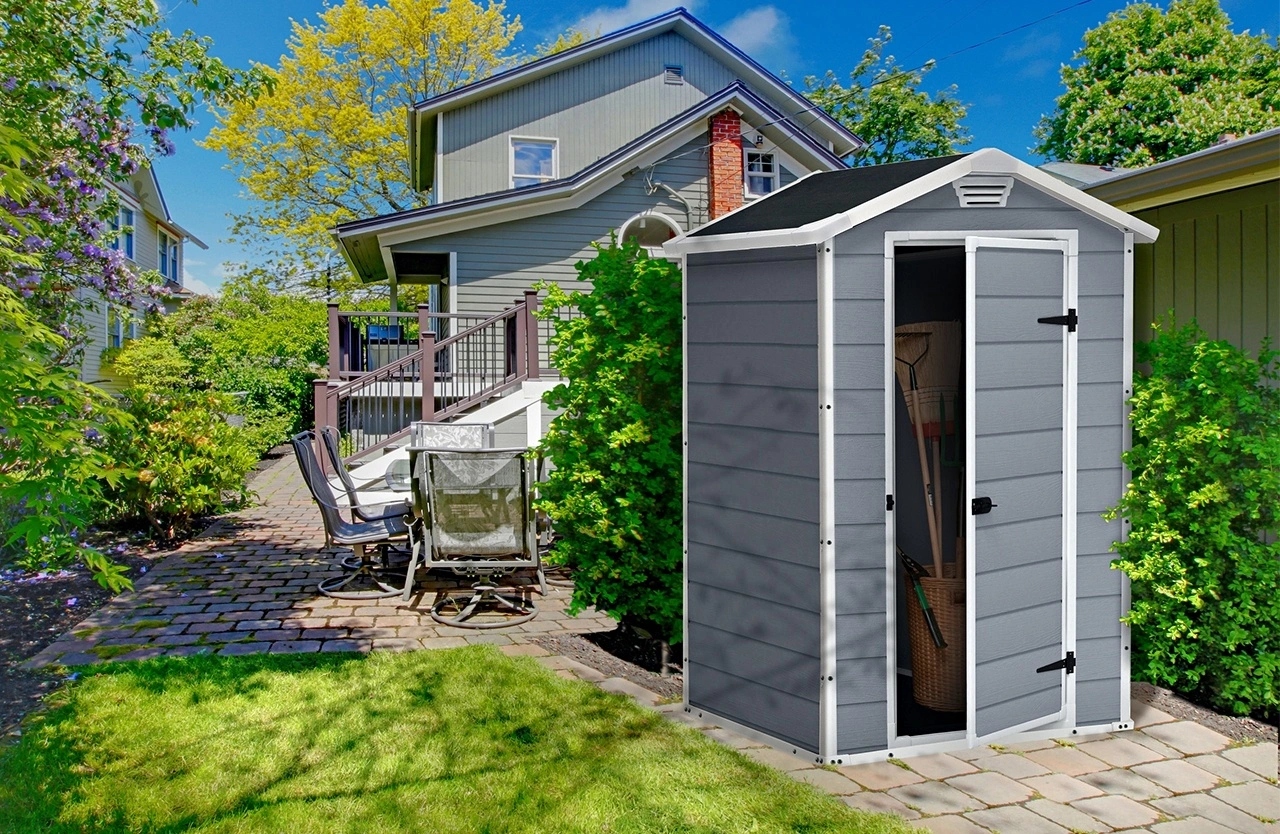 Mały domek narzędziowy Manor 4x3 Keter 13839 Wysokość 196 cm