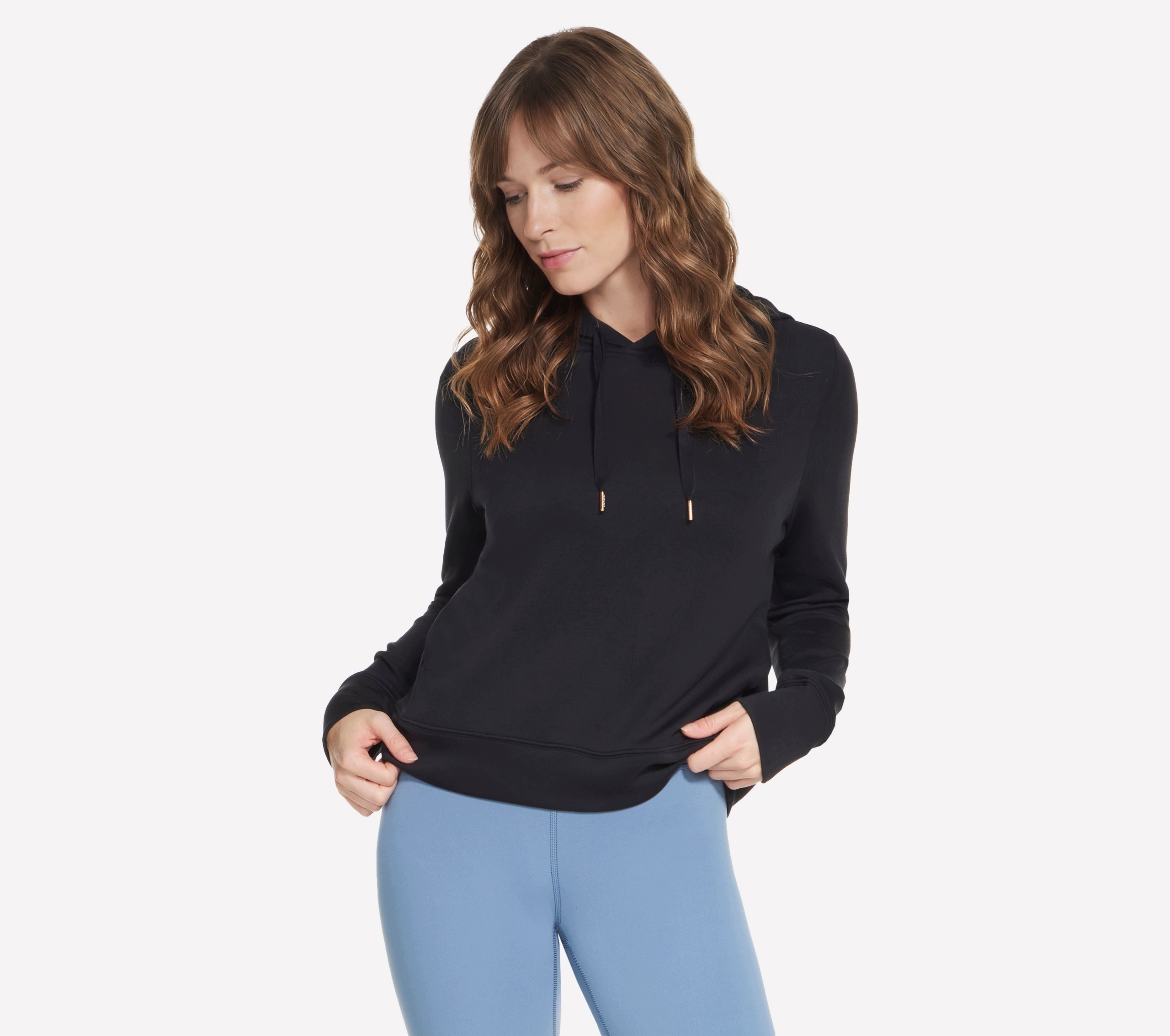 Mikina Skechers Skechers Cozy Luxe Hoodie černá HD127 Blk