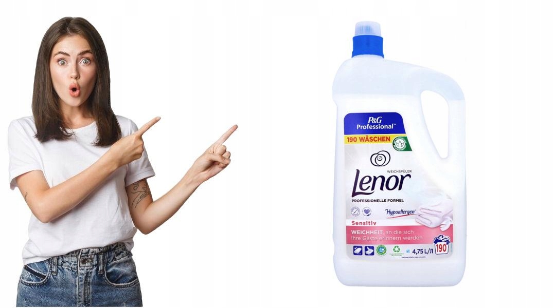 Levně Tekutá aviváž Lenor 4L bílá