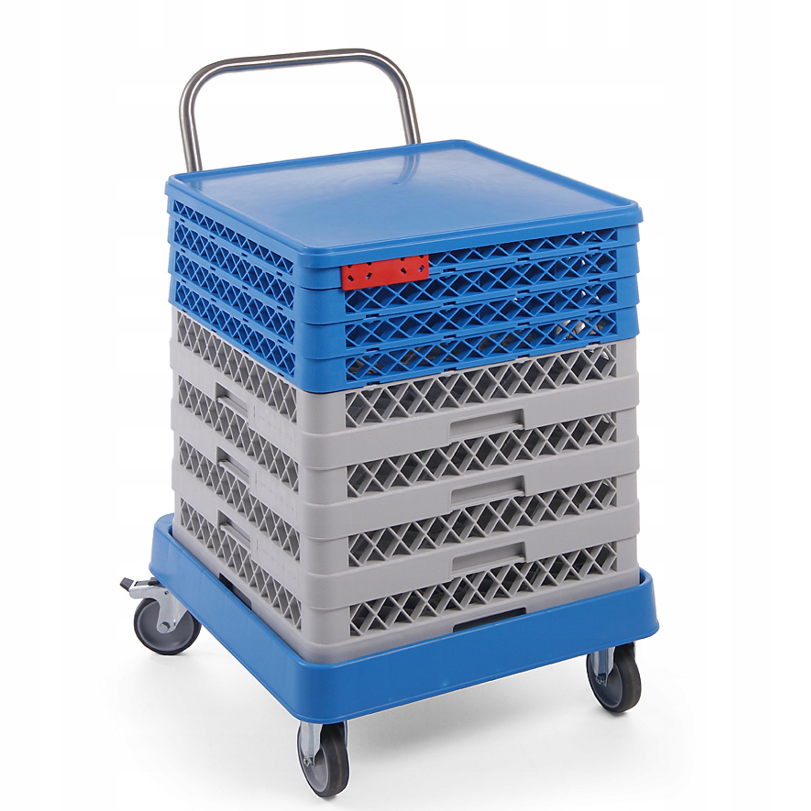 Vozík S Držákem Na Koše Pro Gastronomické Myčky Nádobí, Mobilní, Silný