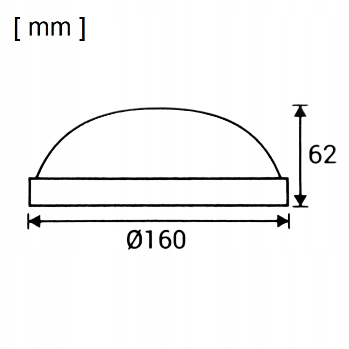 LAMPA DO ŁAZIENKI PLAFON ŁAZIENKOWY LED 12W IP65 Kolor biały