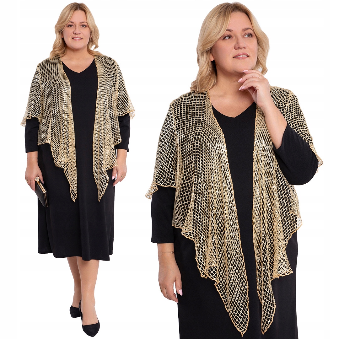 Zlaté bolerko s flitry Uni.