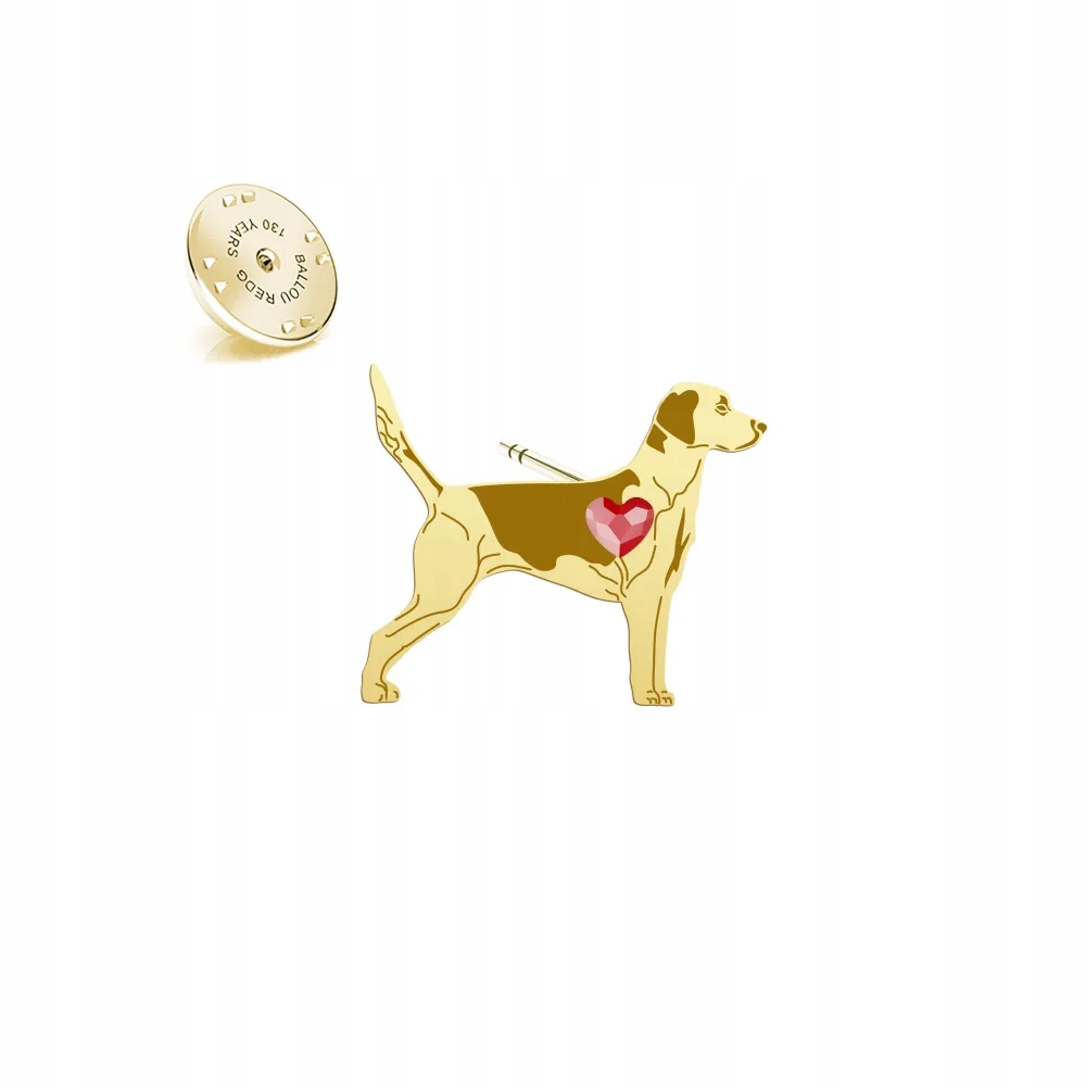 Odznak se psem Harrier 925 Šperky Dárek Žena Dedikace Bonus