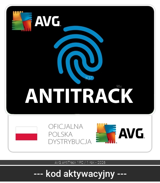 AVG AntiTrack 2026 1 st. / 12 miesięcy ESD
