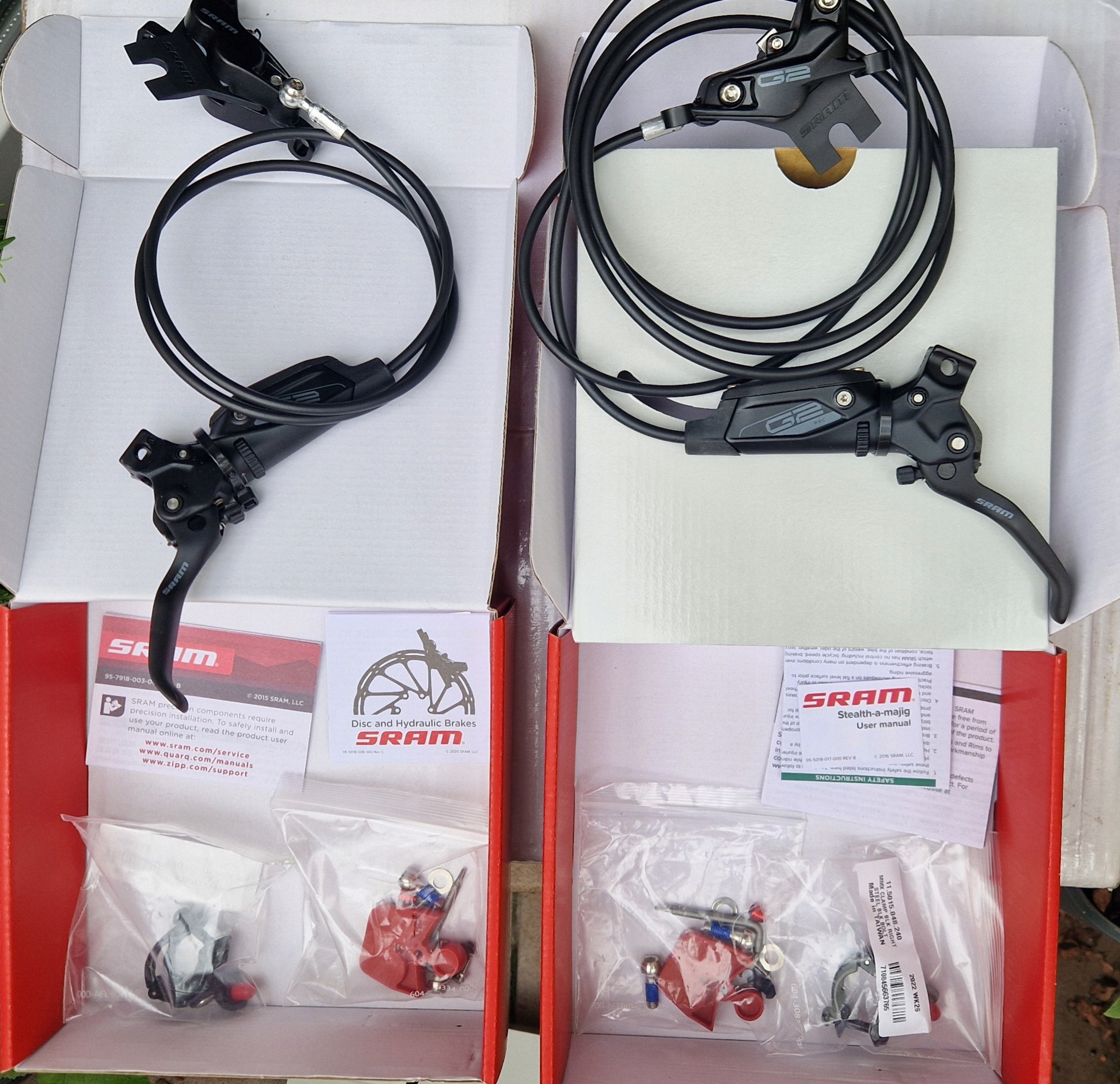 Nowy komplet Hamulców Sram G2 Rsc 4 tłoczki -70%%% Enduro trail Wyprzdaż