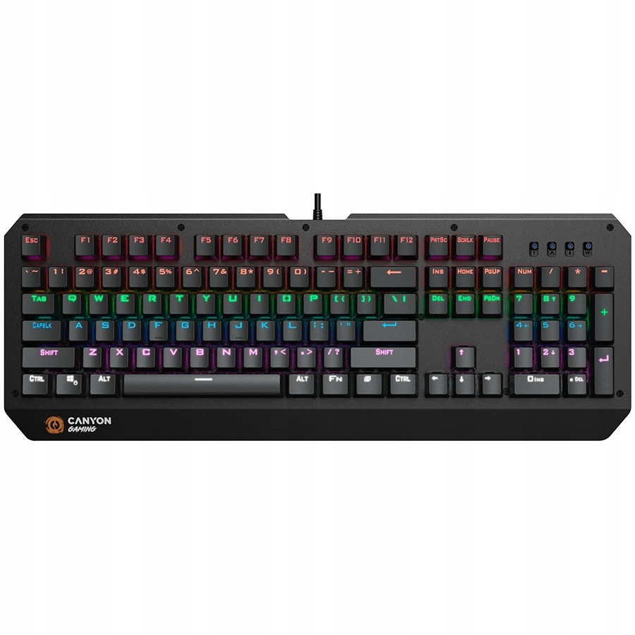 Canyon Herní Klávesnice Hazard GK6 Rgb Pro Pc Notebook Gaming Drátová