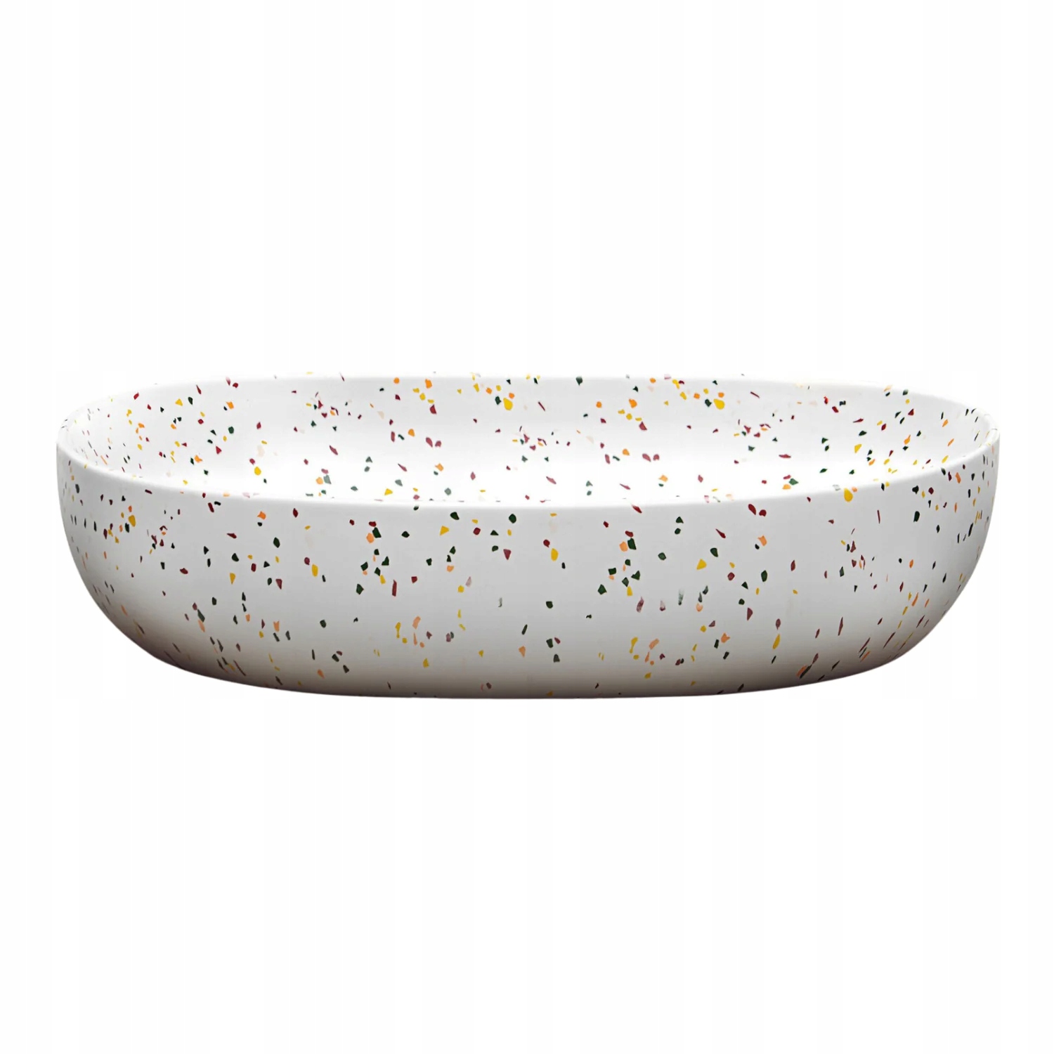 UMYWALKA NABLATOWA OWALNA BIAŁY MAT LASTRYKO COMAD LILI 60X41,5 CM Linia UN-LILI-MW21