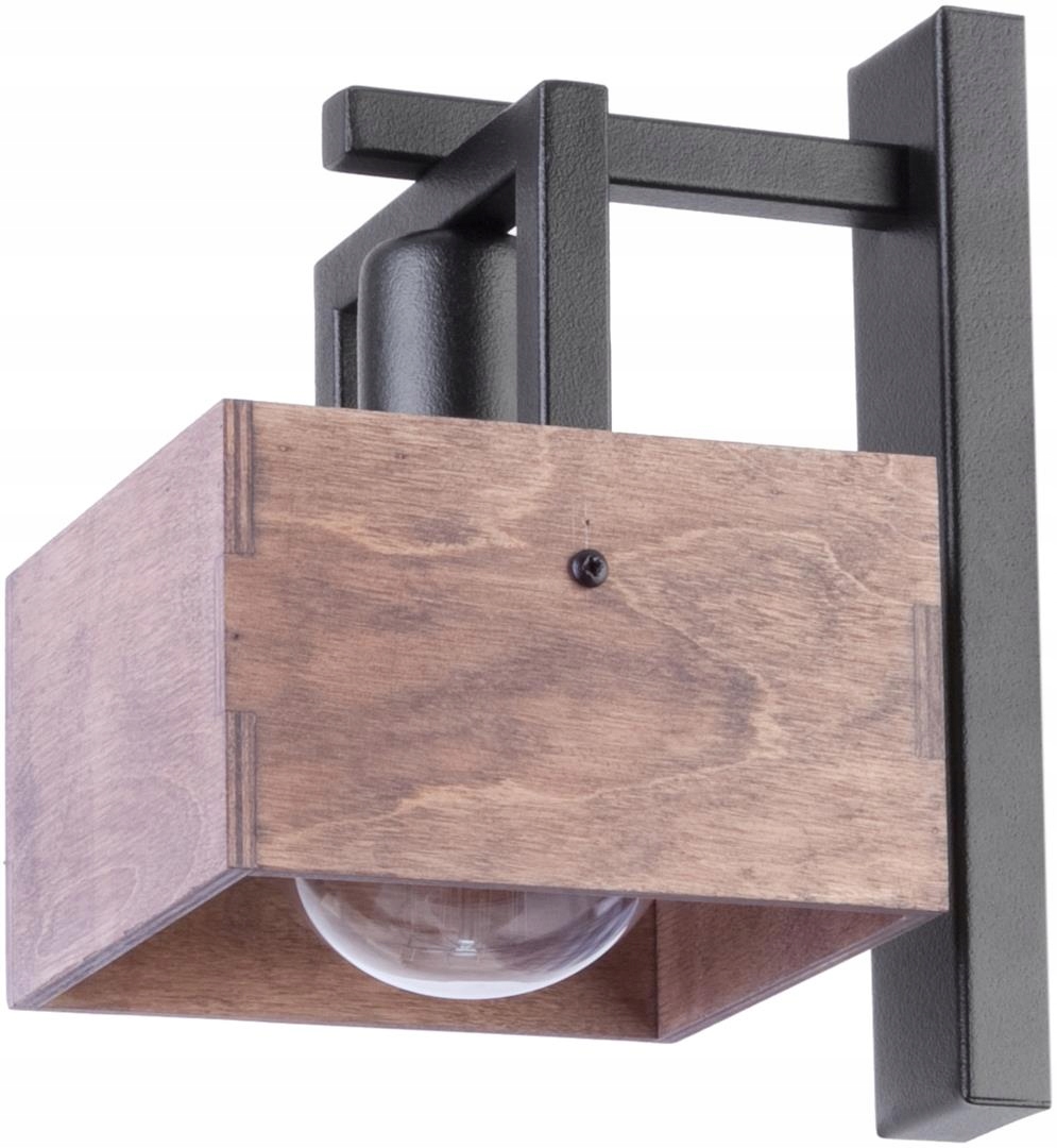 Kinkiet Dakota Sigma E27 Czarny Brąz 31752