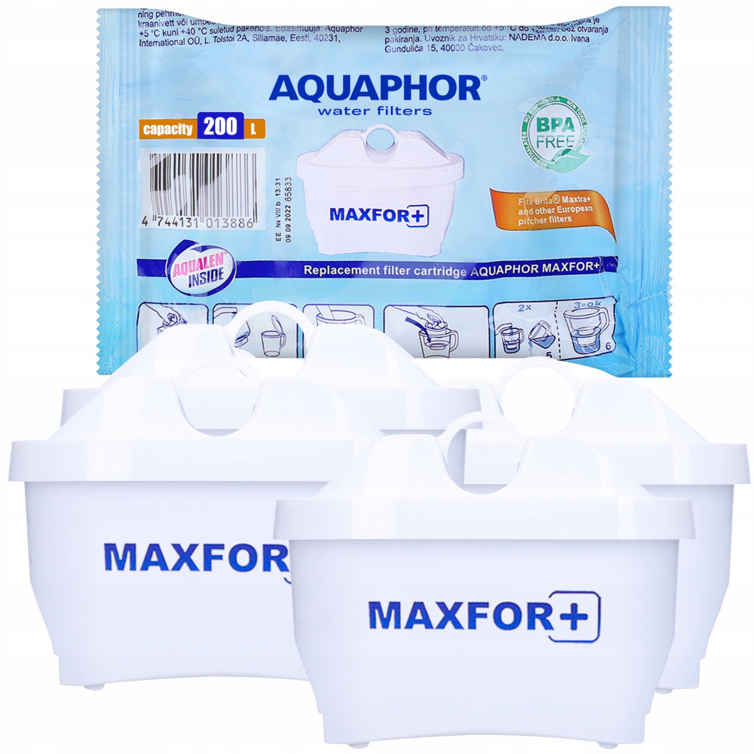 

Wkłady filtrujące wodę Aquaphor B25 x 4 sztuki