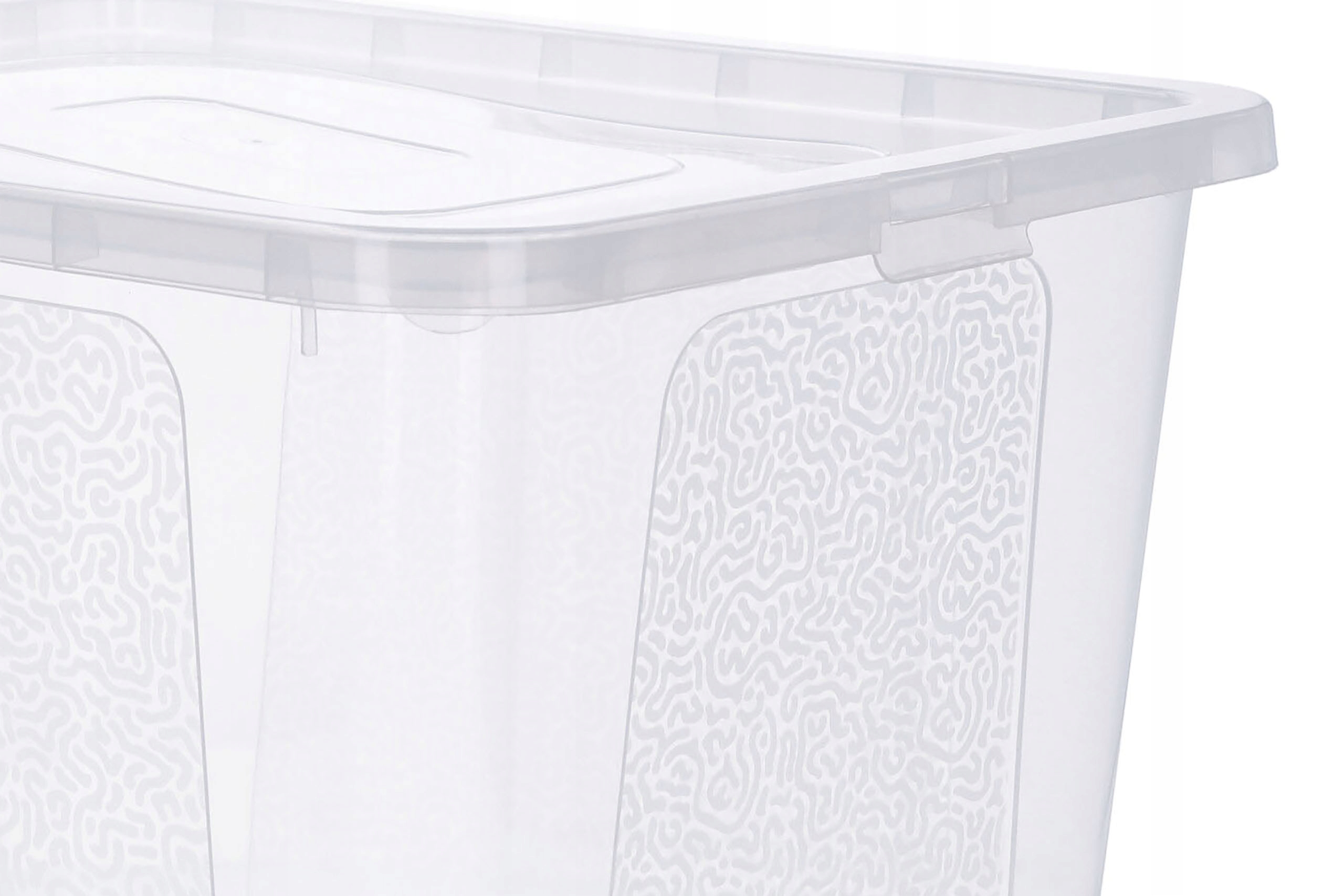 Pojemnik plastikowy 30l organizer duży z pokrywą box zamykany do garażu