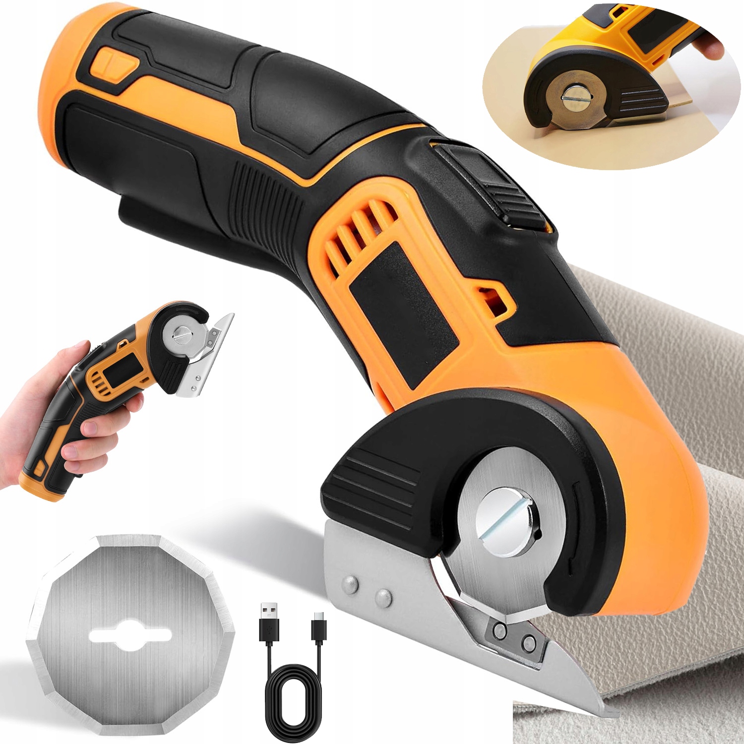 Nůž Na Papírové Tkaniny, Plast, Ergonomická Usb Rukojeť
