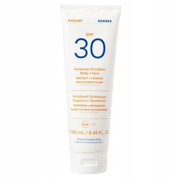 Korres Ochranná emulze na tělo a obličej SPF30 250 ml