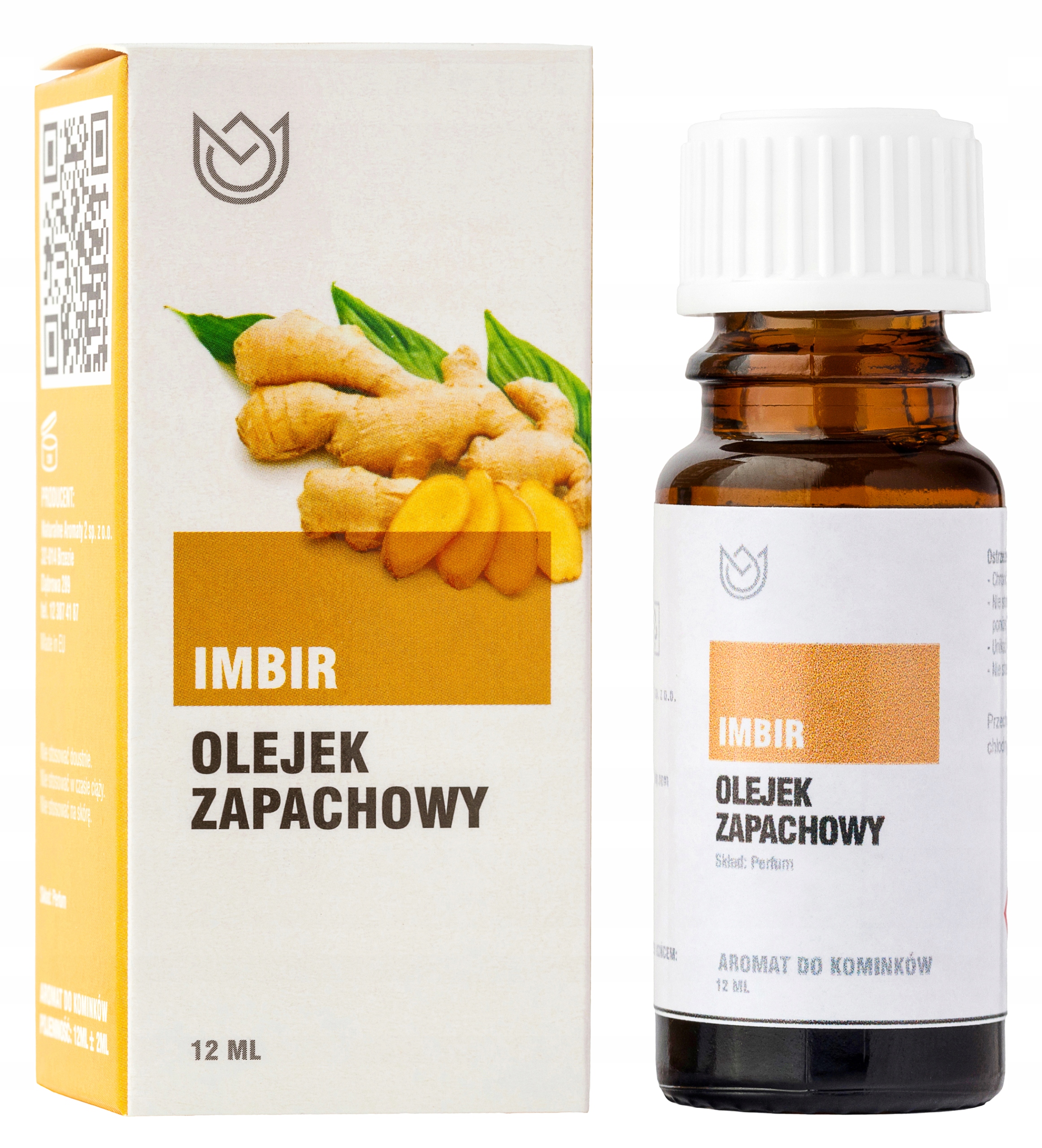 

Imbir Olejek Zapachowy 12 ml, Imbirowy