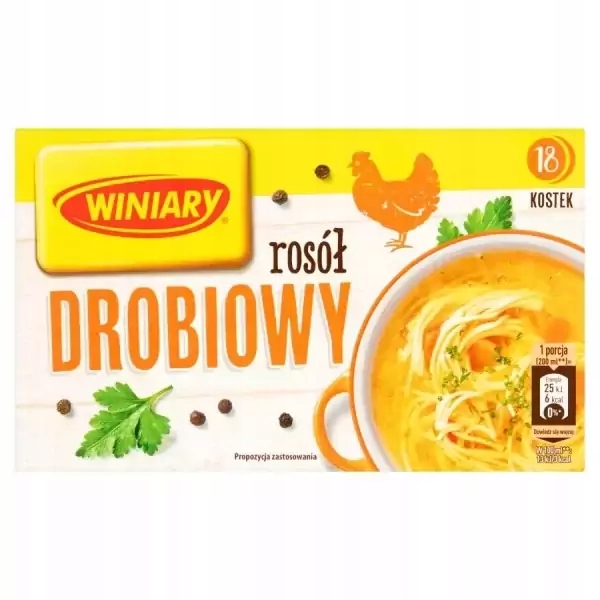 8 Sztuk Winiary Rosół Drobiowy 180G Kostka