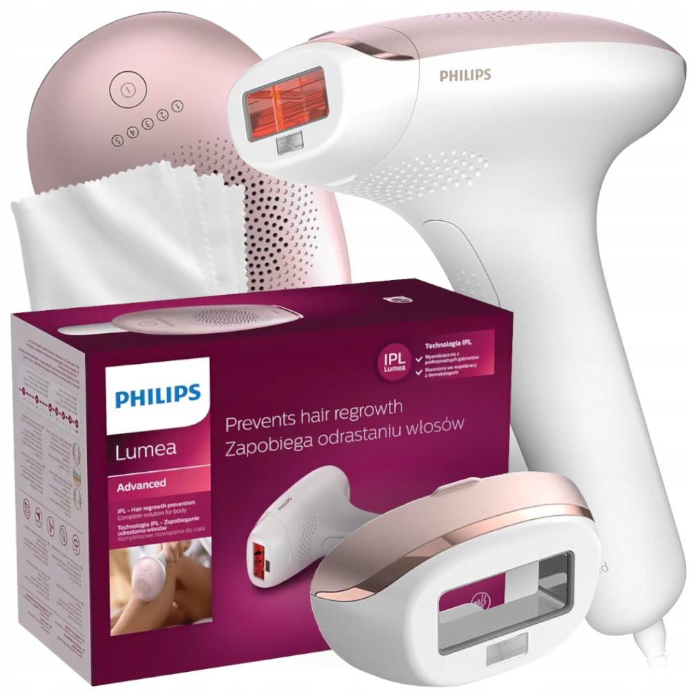 DEPILATOR LASEROWY ŚWIATLEM PHILIPS LUMEA DAMSKI IPL NASADKA Sklep