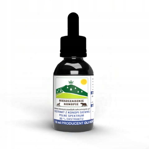 

Cbd Olejek konopny 80% ekstraktu 10 ml Pełne Spekt