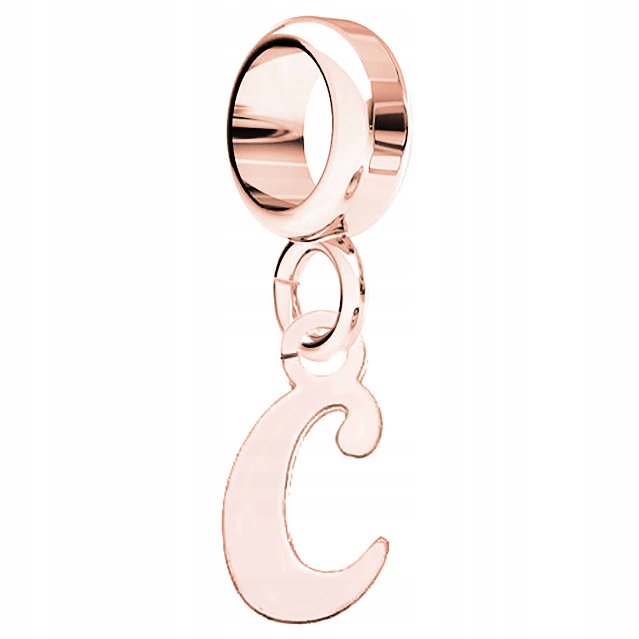 Charms Pozlacený plech s písmenem Iniciál C Stříbro 925