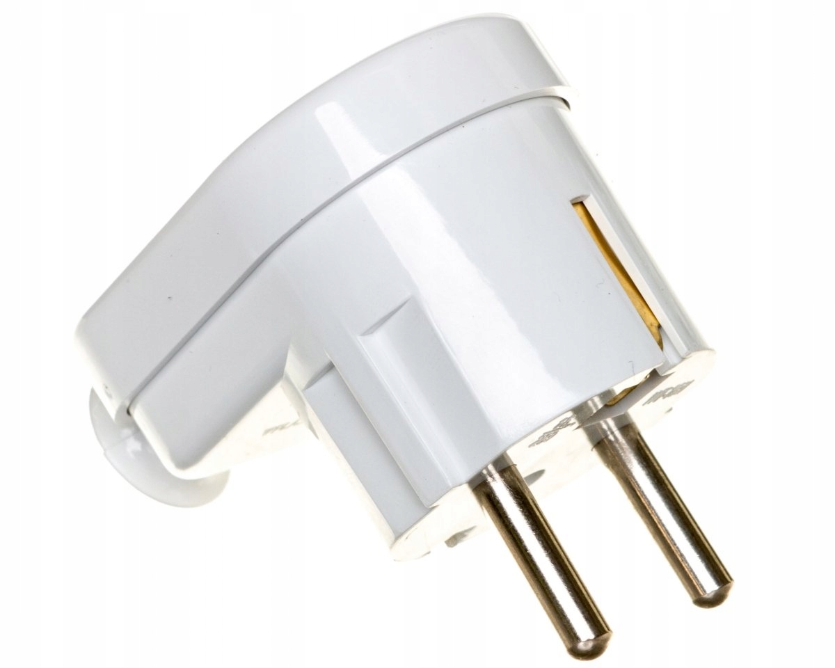 

Wtyczka kątowa 16A z/u Uni-Schuko biała WT-16U