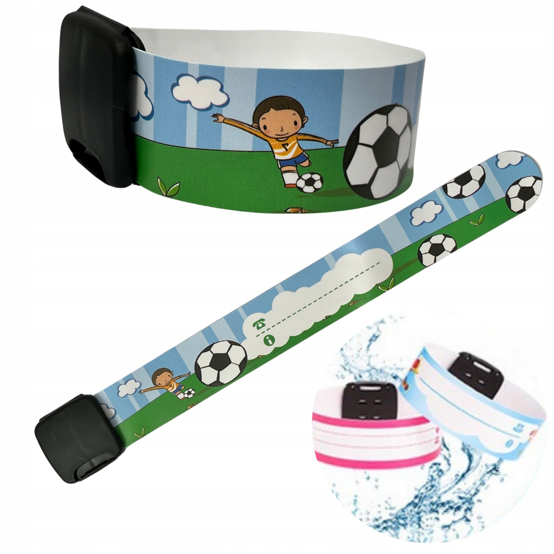 OPASKA BEZPIECZEŃSTA na rękę dla dziecka NA NUMER TELEFONU RODZICÓW