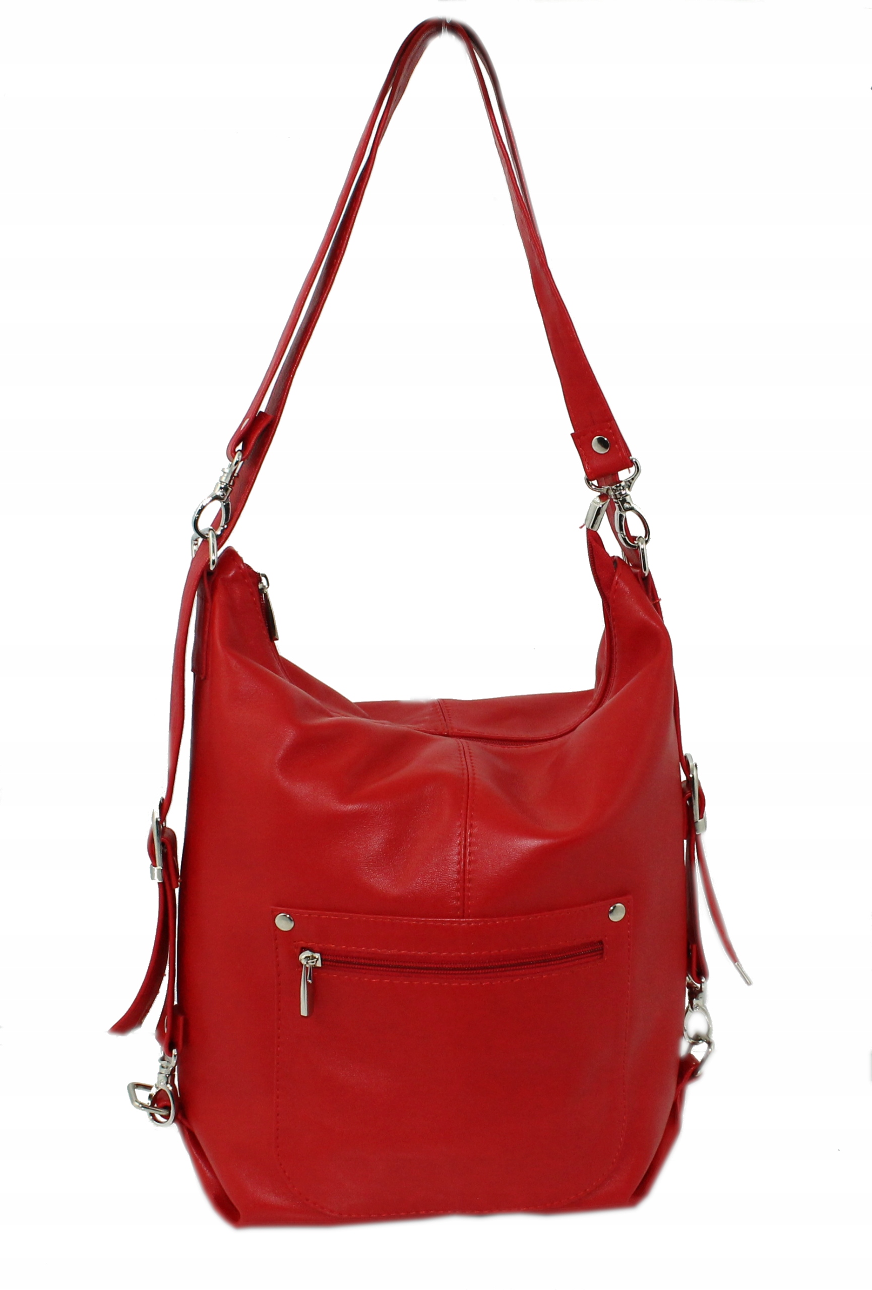 SKÓRZANA TOREBKA-PLECAK DAMSKA WŁOSKA SKÓRA KOLORY Wzór dominujący bez wzoru