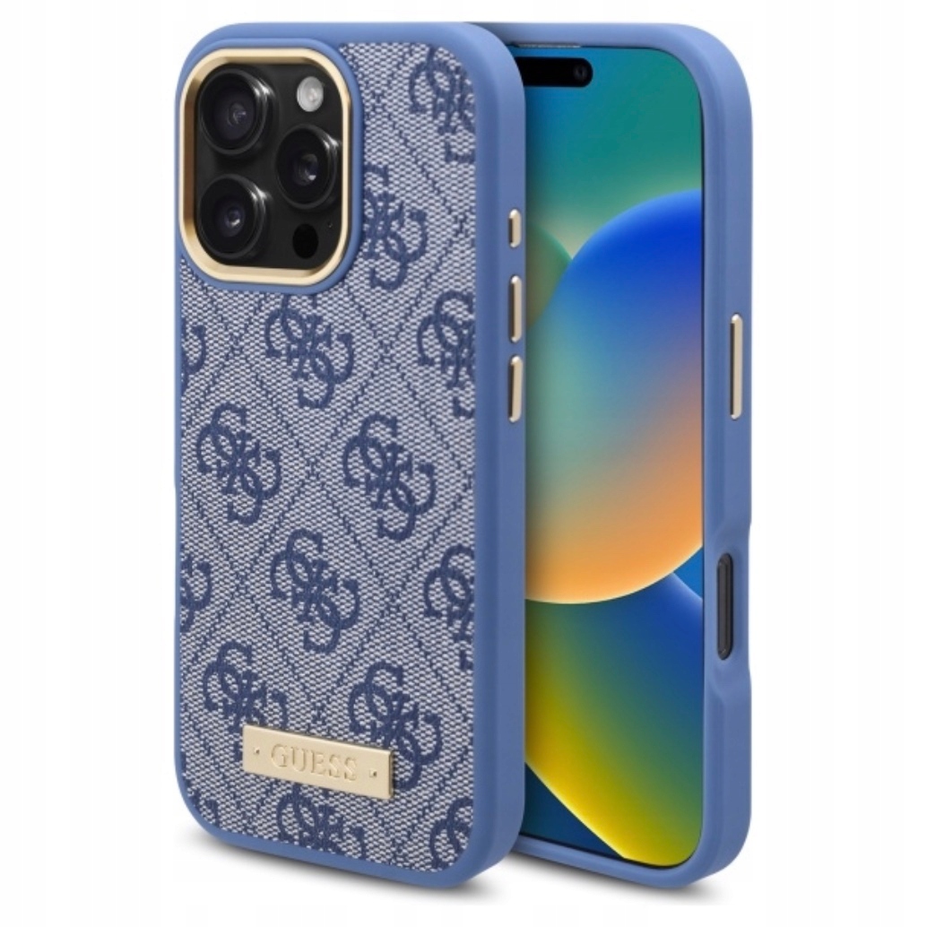 Zadní Kryt Guess pro Apple iPhone 16 Pro modrý