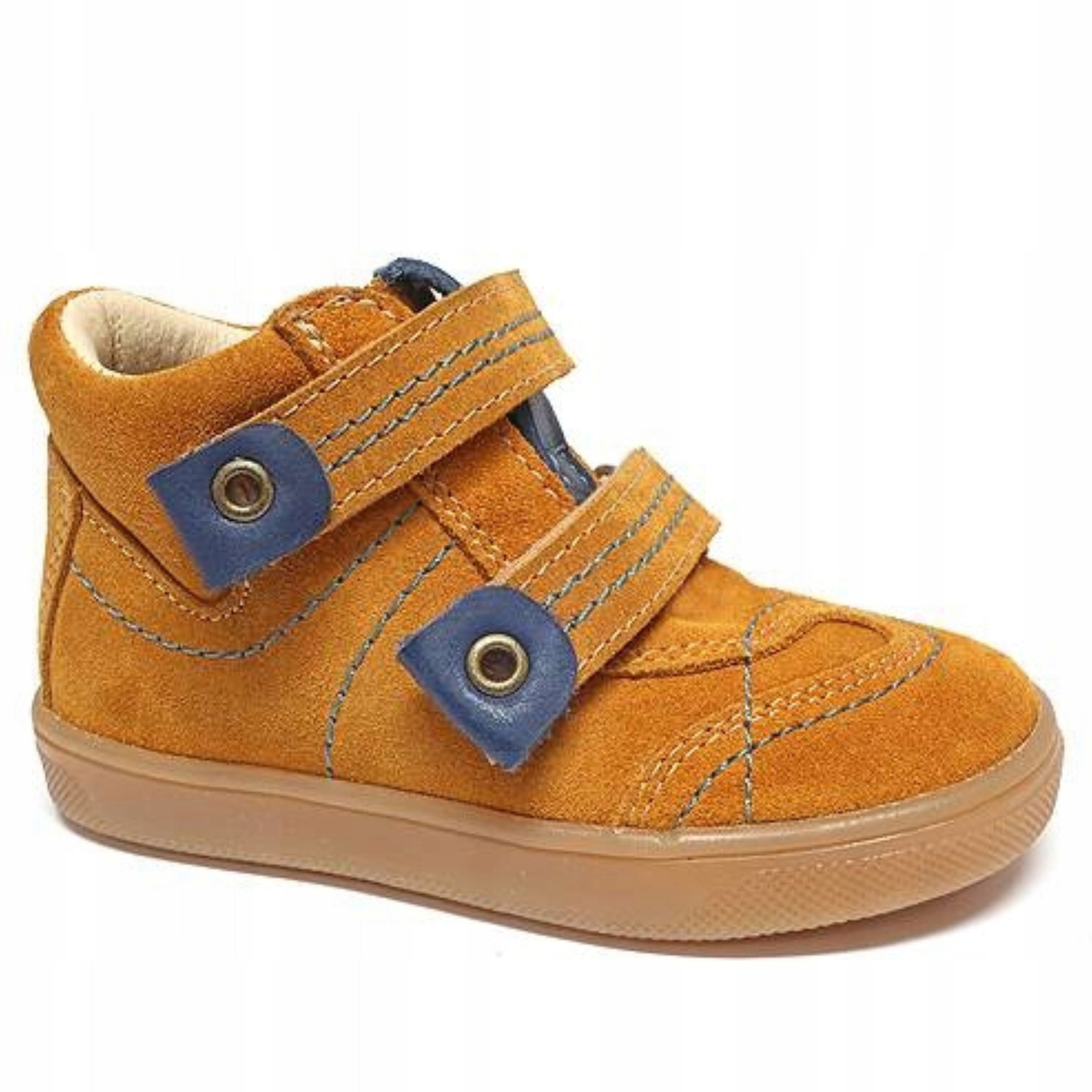 Renbut 1552 Trzewiki Buty Dziecięce Skórzane Wiosenne Miodowy Jeans R 23
