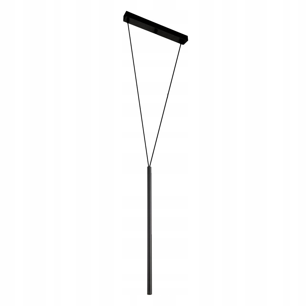 Moderní minimalistická závěsná lampa, černá, dekorativní tuba 36 cm Shilo