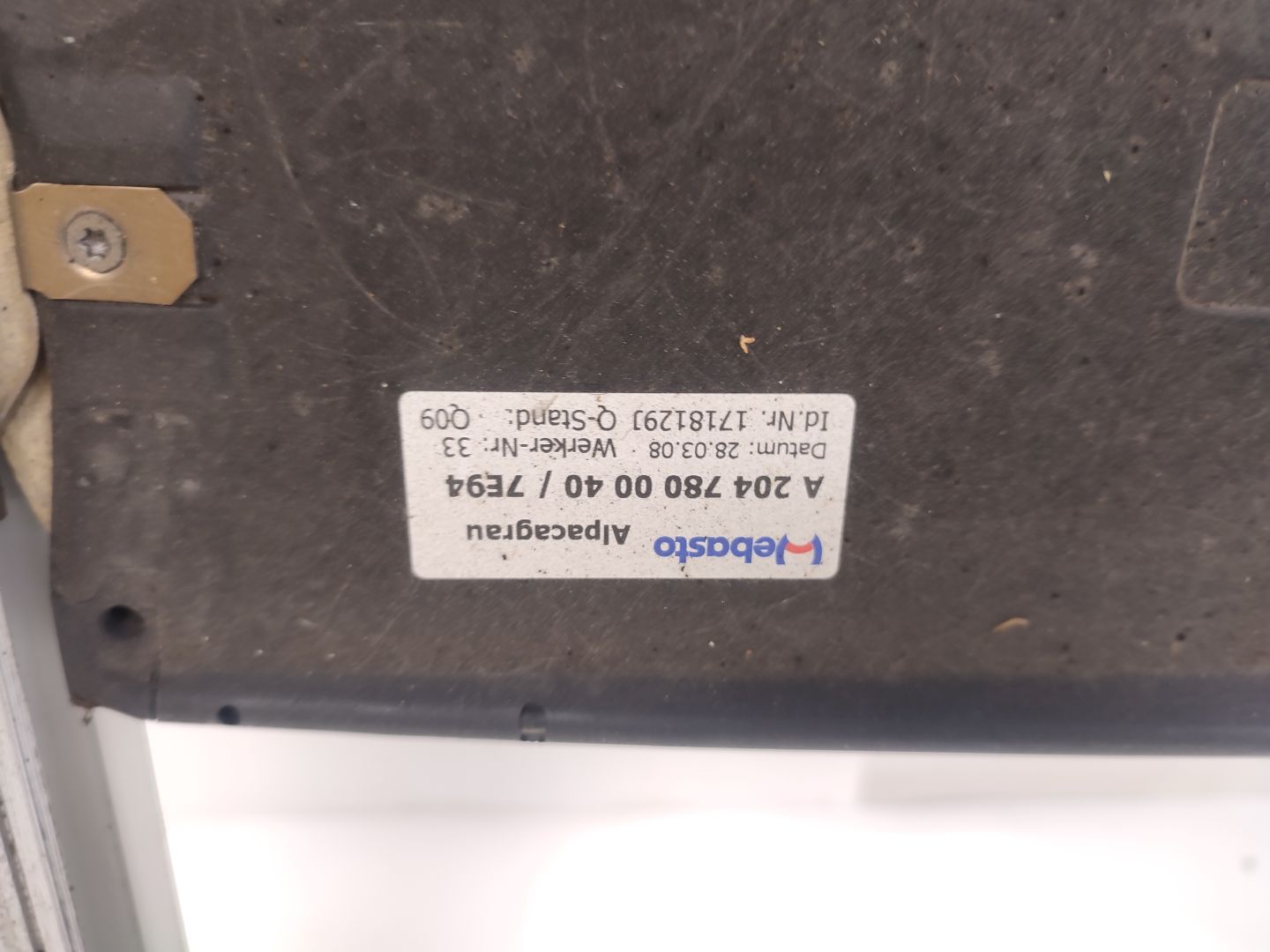 Schiebedach MERCEDES C W204 (2007-2011) A2047800040