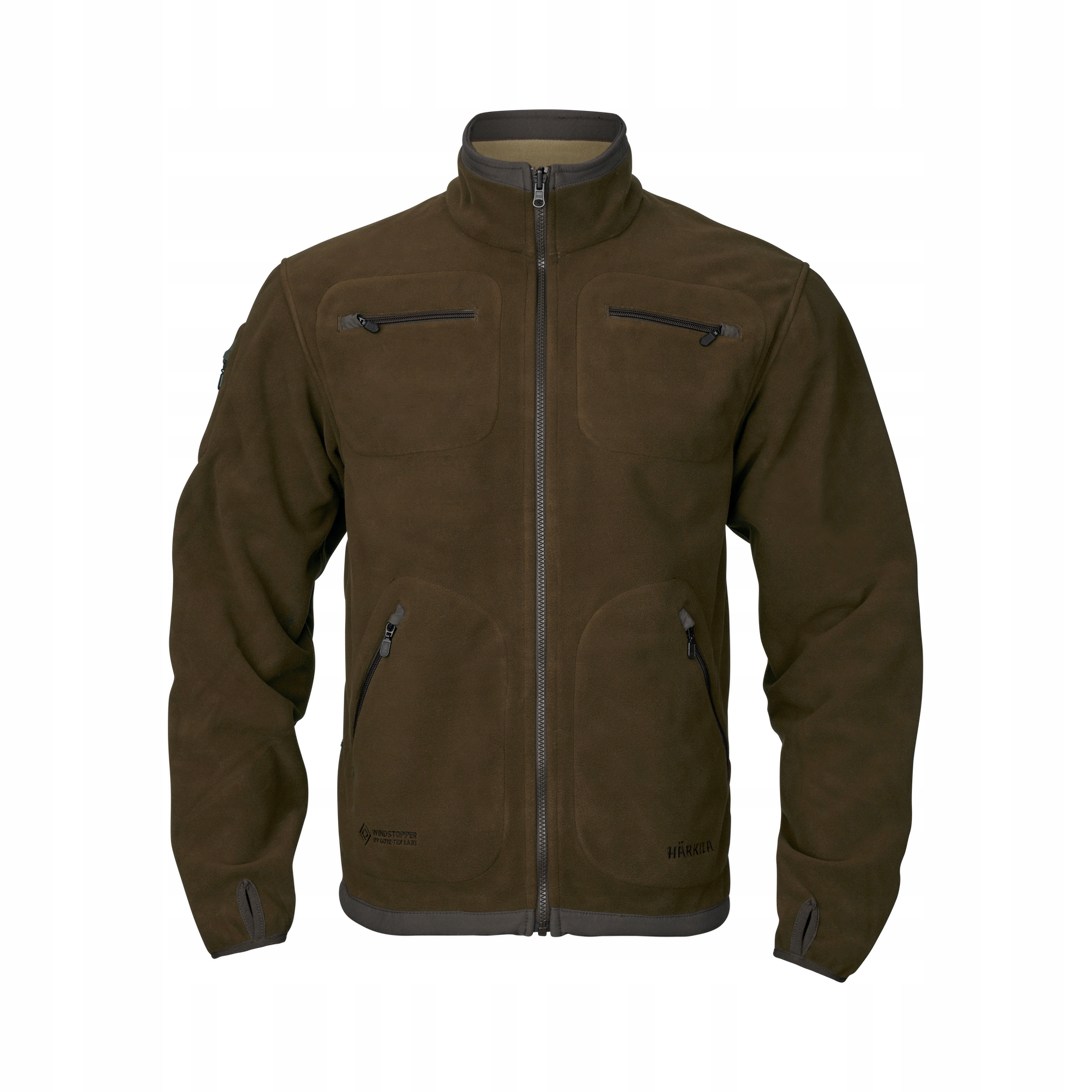 Bluza Härkila Kamko Dark antique bronze/Willow green M