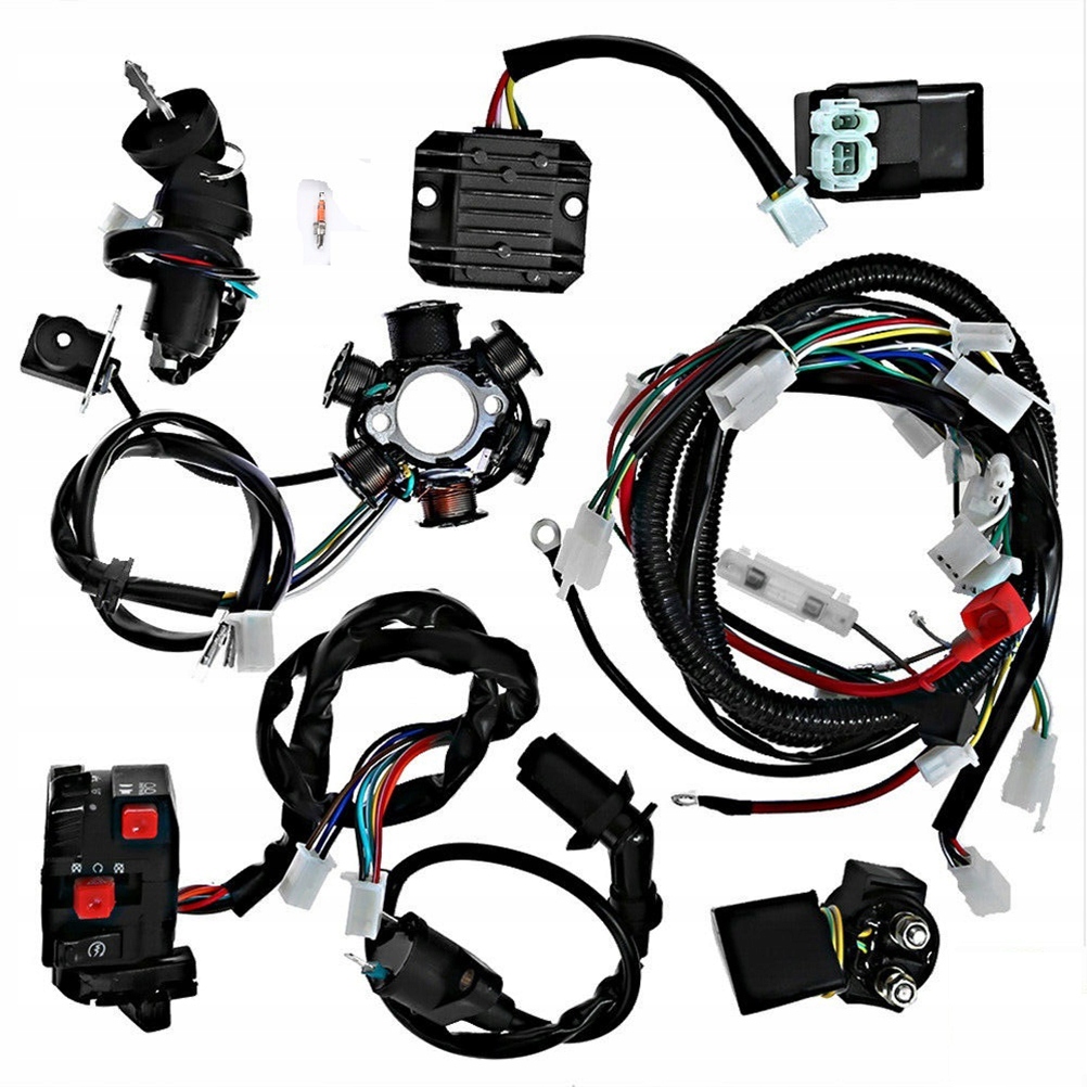 WIĄZKA CEWKI ZAPŁONOWEJ AKCESORIA DO ATV PRZEWÓD ROWEROWY