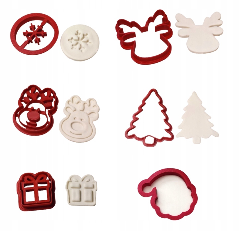 Zestaw foremek świątecznych 6 sztuk