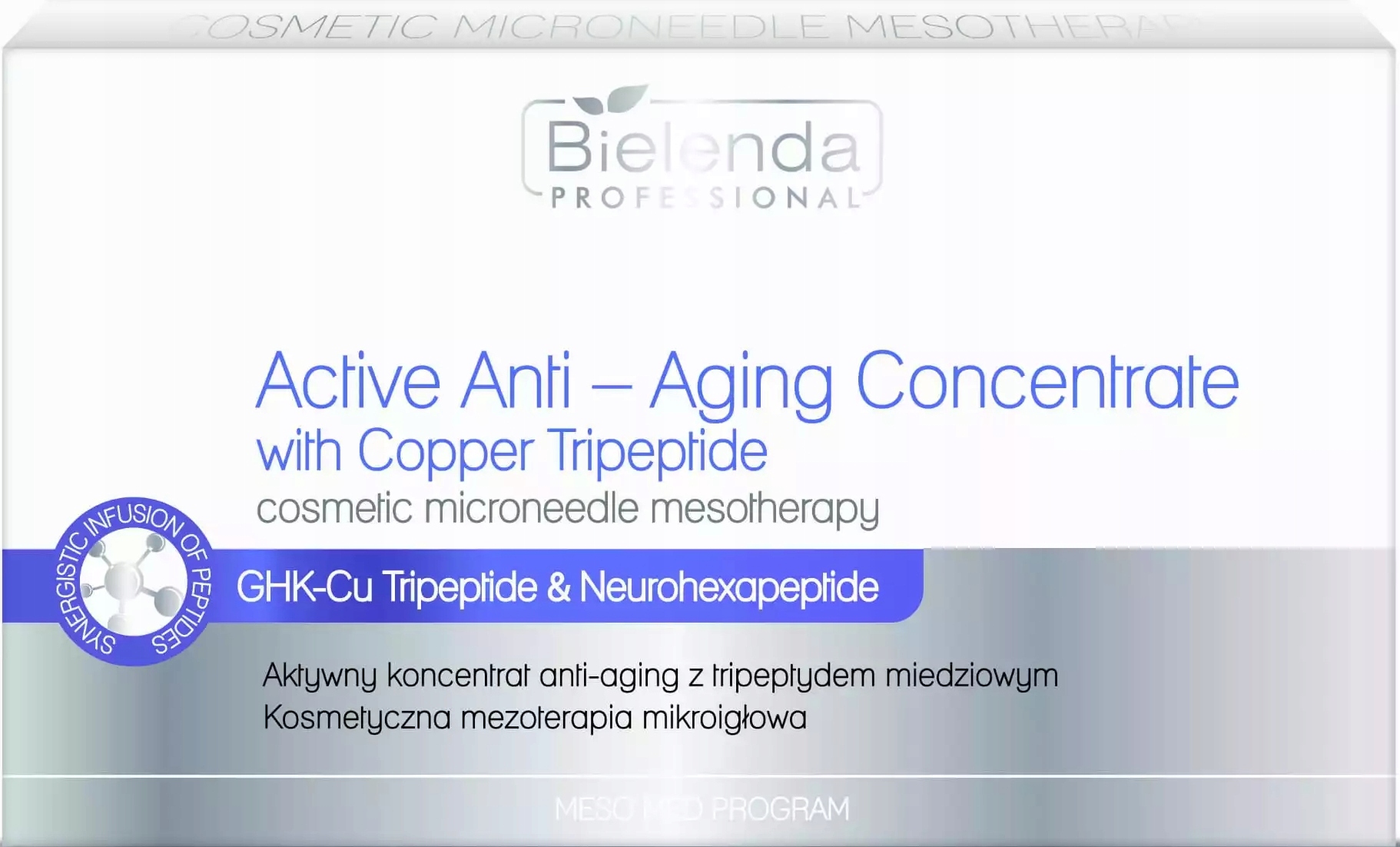 Bielenda Pro Zestaw tripeptyd miedziowy aktywnych koncentratów 10x3ml